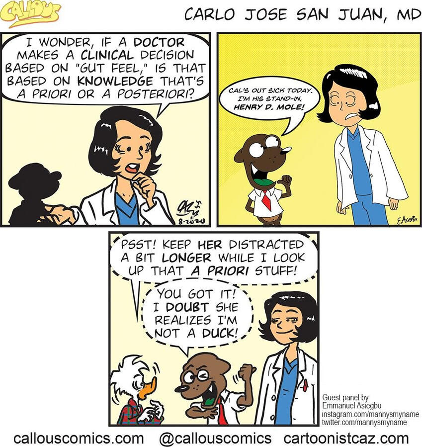 This strip of the webcomic by Carlos Jose San Juan features a guest contribution I did, during the anniversary of the webcomic.
